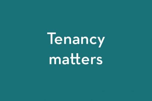 Tenancy matters