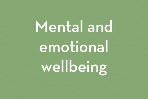 Mental and emotional wellbeing 